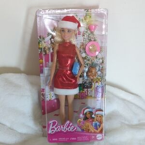 Barbie Holiday Doll in Red Dress